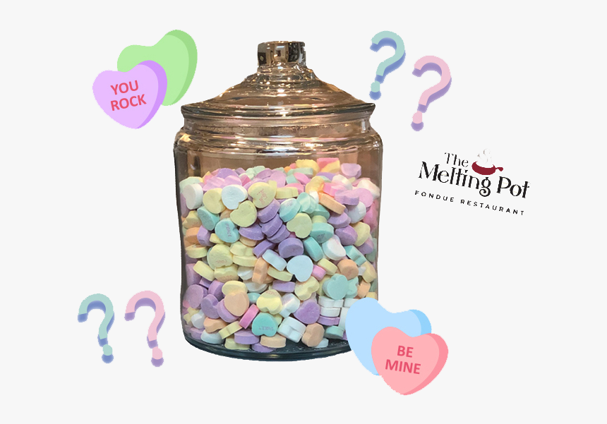 How Many Candy Hearts Are In The Jar - Heart, HD Png Download  - kindpng