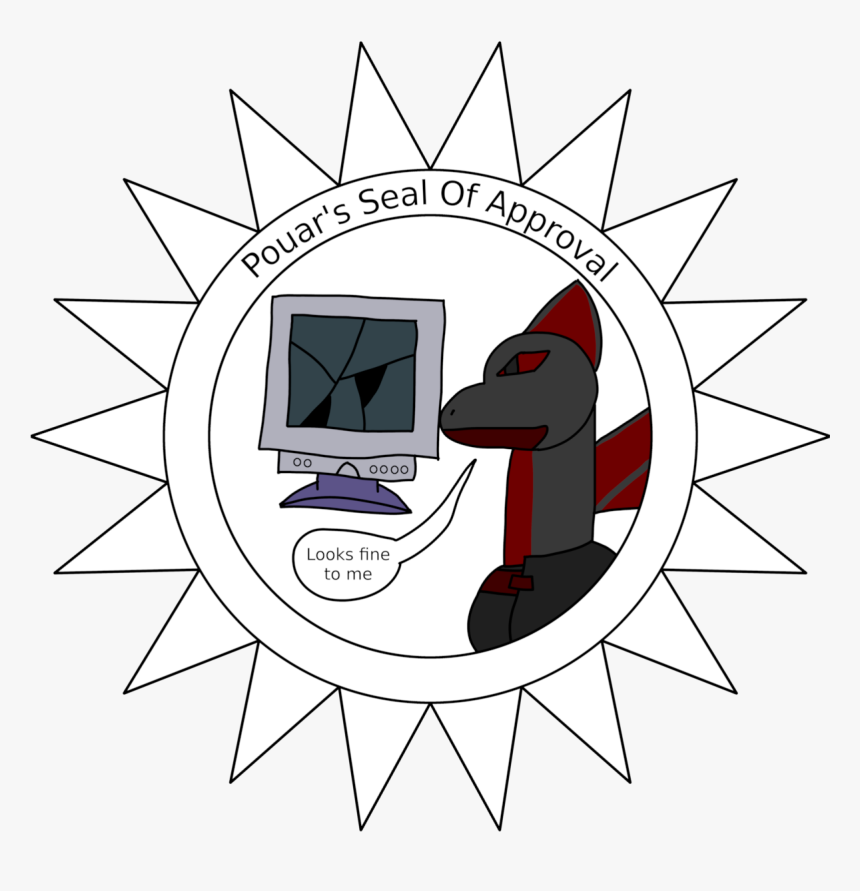 Pouar"s Seal Of Approval - Cartoon, HD Png Download, Free Download