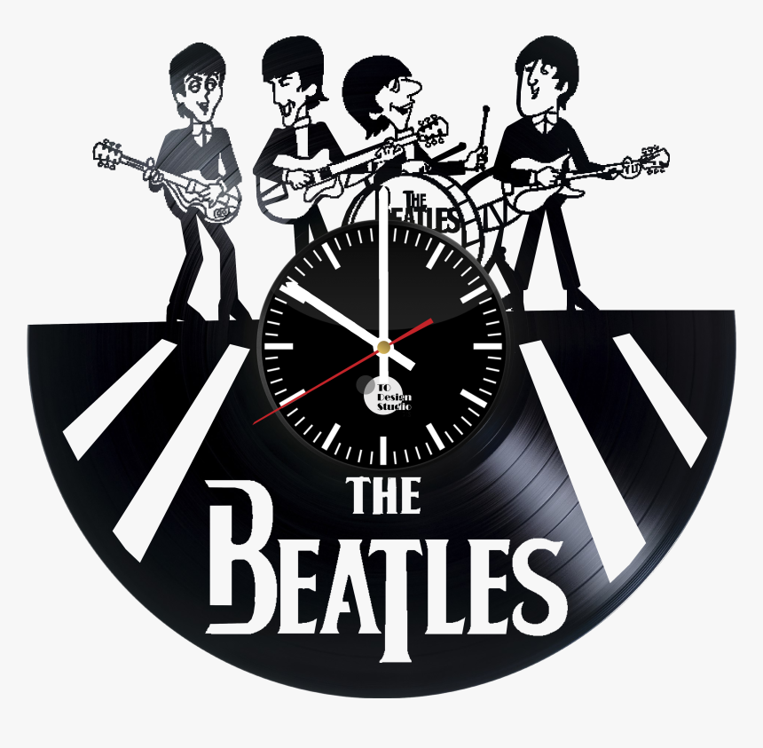 The Beatles Handmade Vinyl Record Wall Clock Fan Gift - Beatles, HD Png Download, Free Download