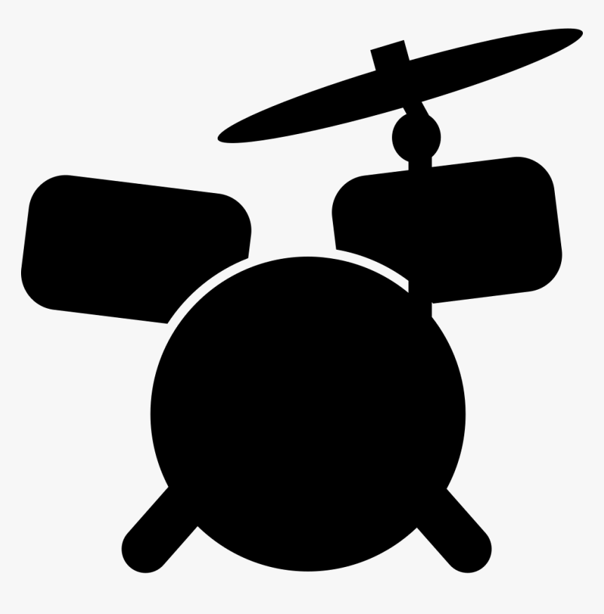 Drum Set Cartoon Variant - Drumset Cartoon, HD Png Download, Free Download