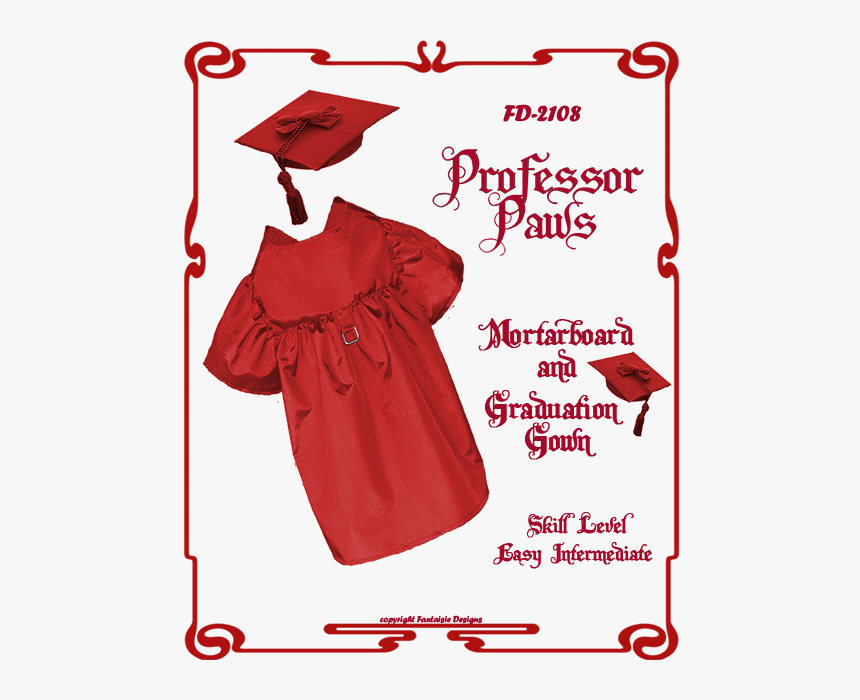 Dog Graduation Gown Pattern, HD Png Download, Free Download