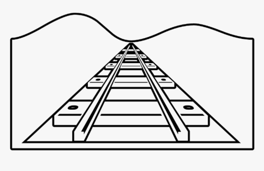 Free Png Download Train Tracks Coloring Pages Png Images Railway Track For Colouring Transparent Png Kindpng