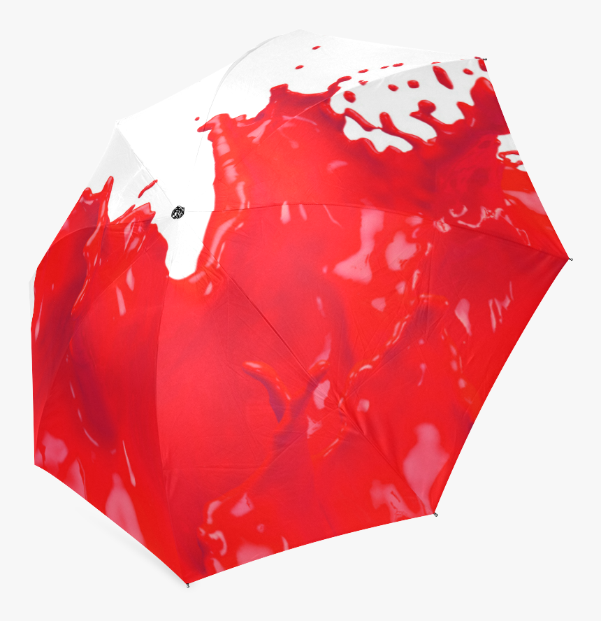 Glossy Red Paint Splash Foldable Umbrella - Illustration, HD Png Download, Free Download