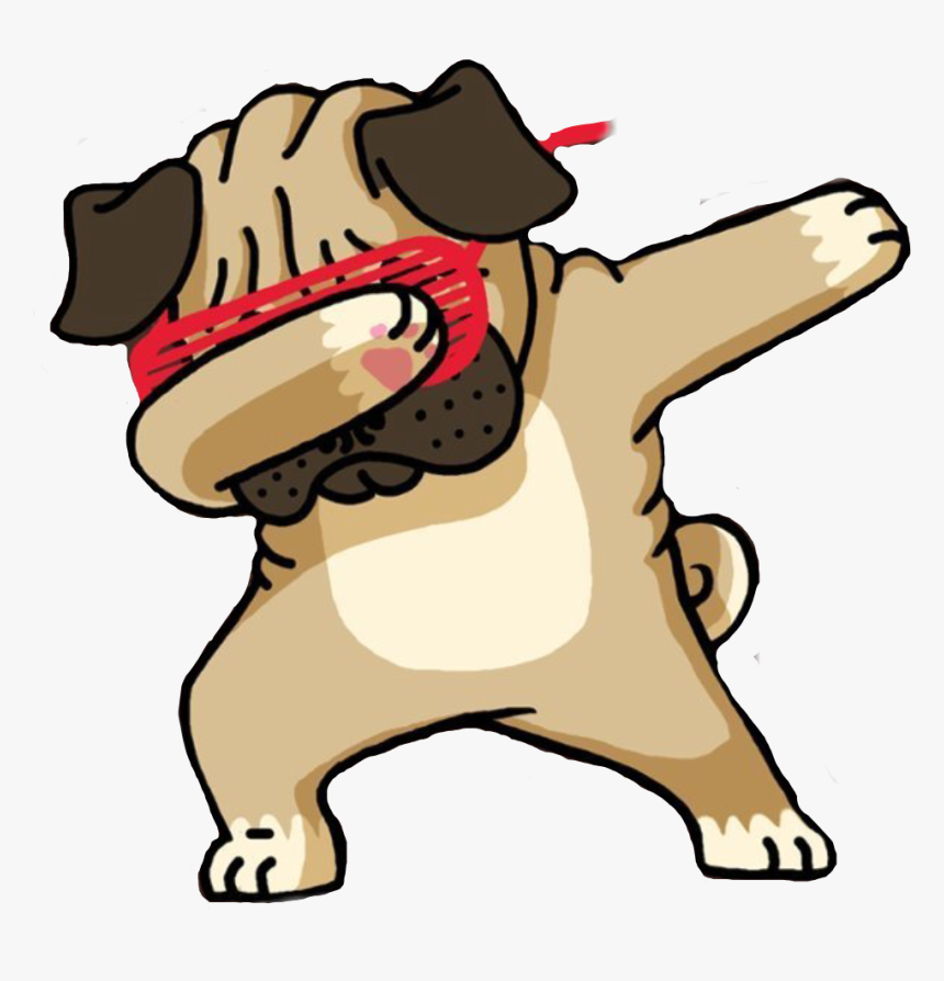 Top Images For Pug Dabbing Animation On Picsunday - Dabbing Dog, HD Png Download, Free Download