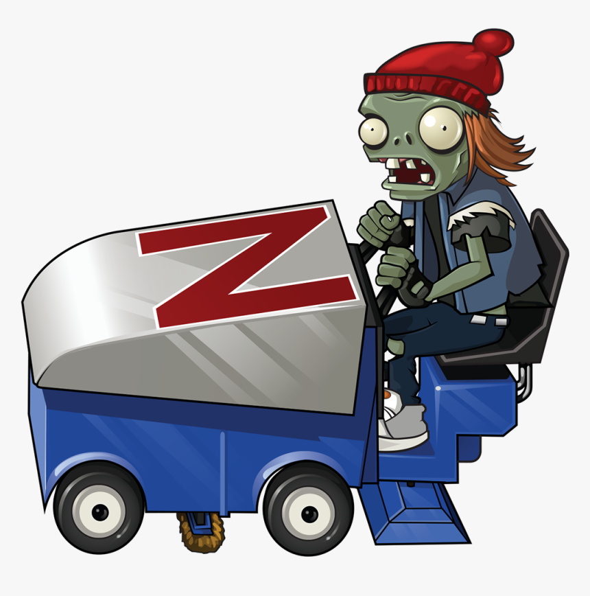 Plants Vs Zombies Zomboni Zombie, HD Png Download, Free Download