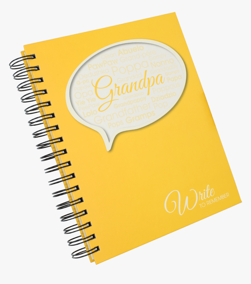 Write To Remember Grandpa Interview Journal - Gratitude Journal Png, Transparent Png, Free Download