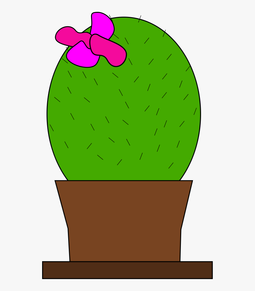 Funny Cactus Svg Clip Arts Cactus With A Bow Hd Png Download Kindpng