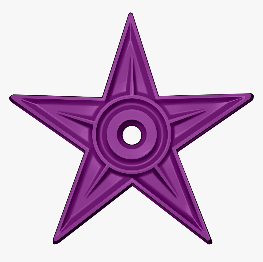 Purple Barnstar Hires - Barnstar, HD Png Download, Free Download