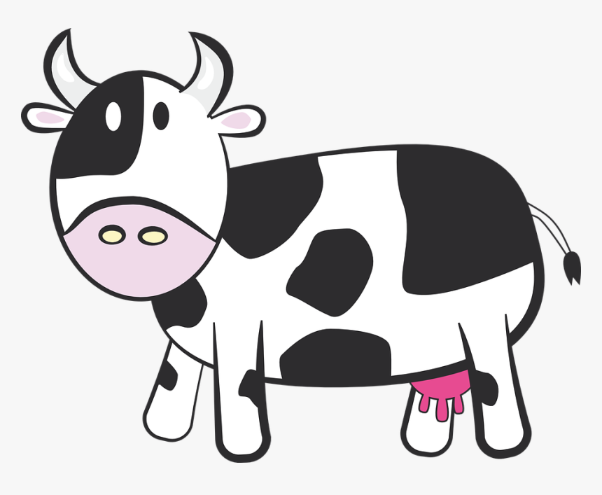 Cartoon Cow Transparent Background, HD Png Download, Free Download