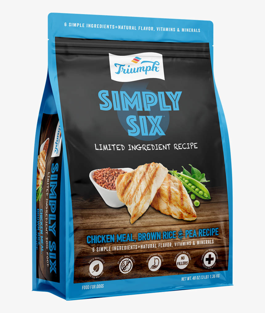 Triumph Dog Simplysix Chicken 3lb - Dog Food, HD Png Download, Free Download