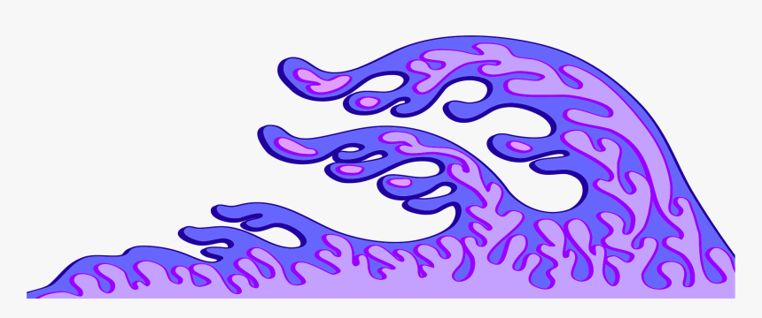 Purple Wave Clip Art - Purple Waves Clip Art, HD Png Download, Free Download