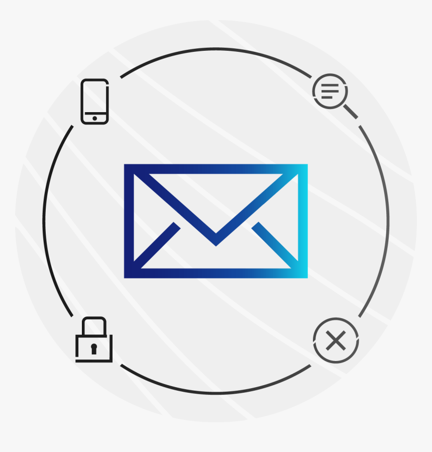 Icon Mail Blue Transparent, HD Png Download, Free Download