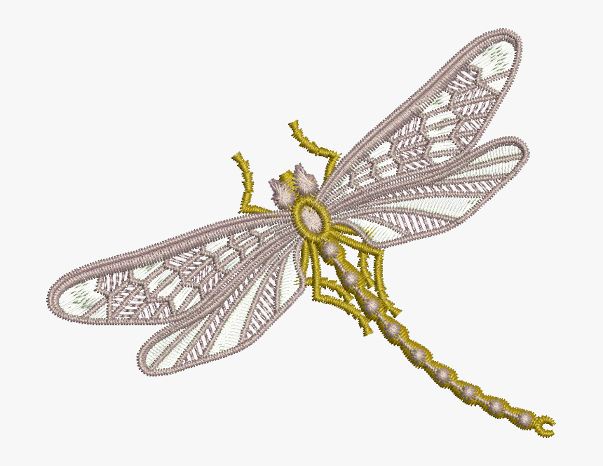 Dragonfly Embroidery Designs , Png Download - Dragonfly Embroidery Pattern, Transparent Png, Free Download