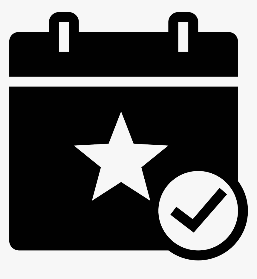Event Accepted Filled Icon - White Event Icon Png, Transparent Png, Free Download