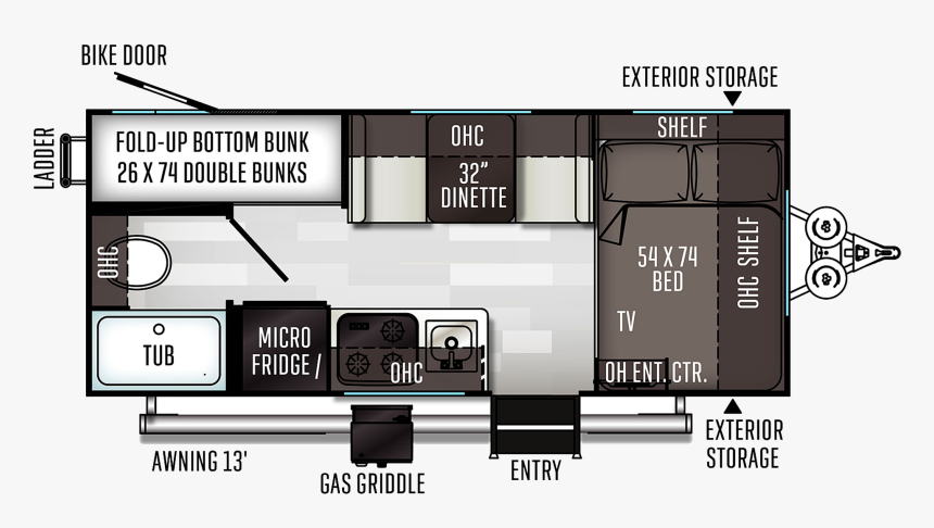 2020 E Pro Travel Trailer Floor Plans, HD Png Download, Free Download