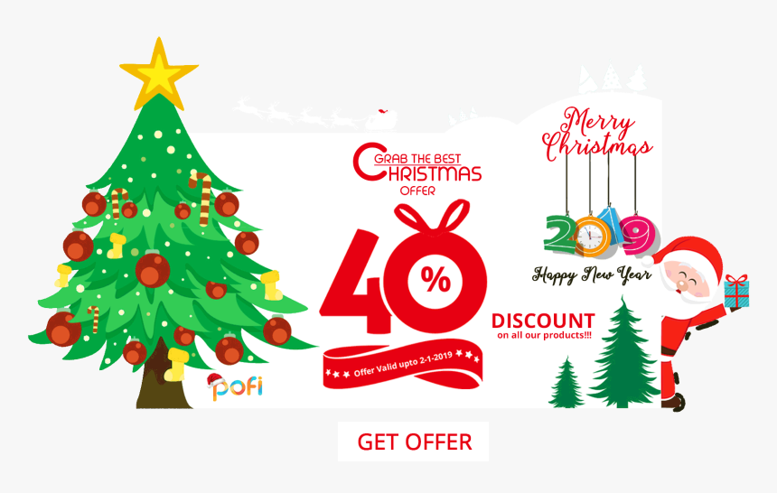 Christmas Tree Illustration Vector, HD Png Download, Free Download