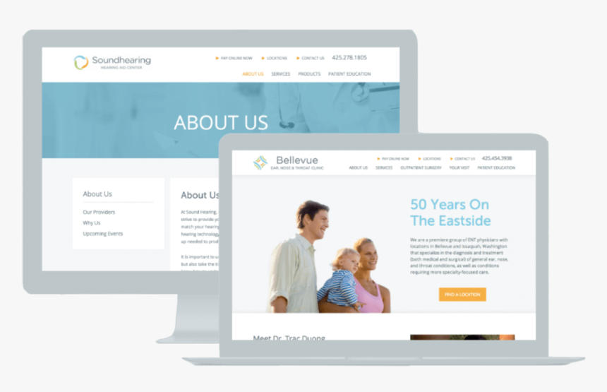 Medical And Healthcare Web Design For Proliance Health - Website Design, HD Png Download, Free Download