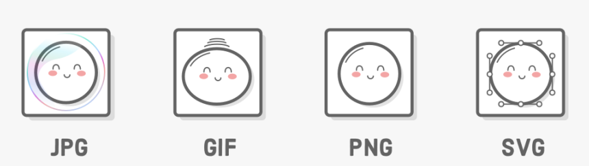 Jpeg gif png. PNG and svg difference. Ai and svg difference.