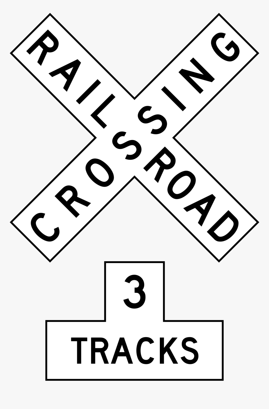 Railroad Crossing Sign, HD Png Download, Free Download