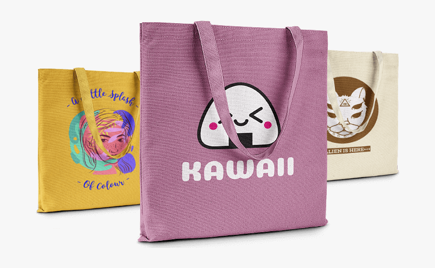 Tote Bag Mockup - Mockup Kawaii, HD Png Download, Free Download