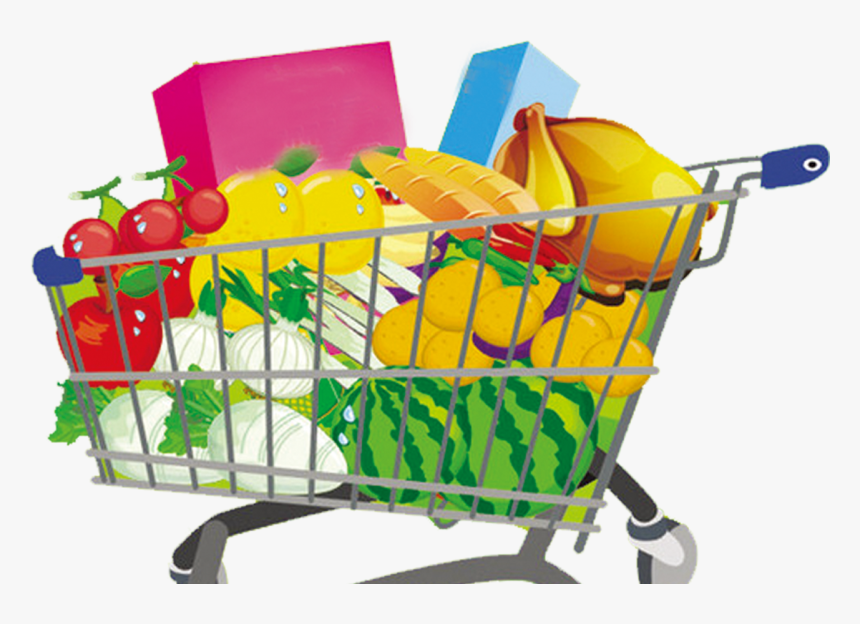 Shopping Cart Supermarket - Shopping Cart, HD Png Download, Free Download