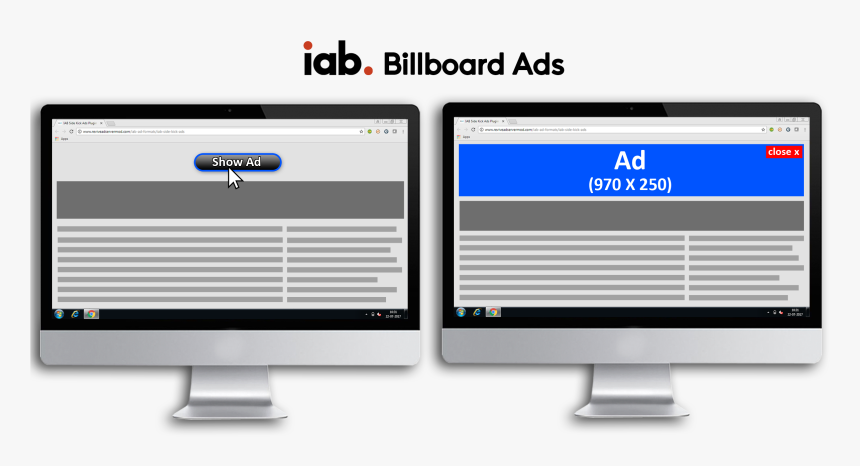 Iab Billboard Ads - Iab Billboard Ad Size, HD Png Download, Free Download