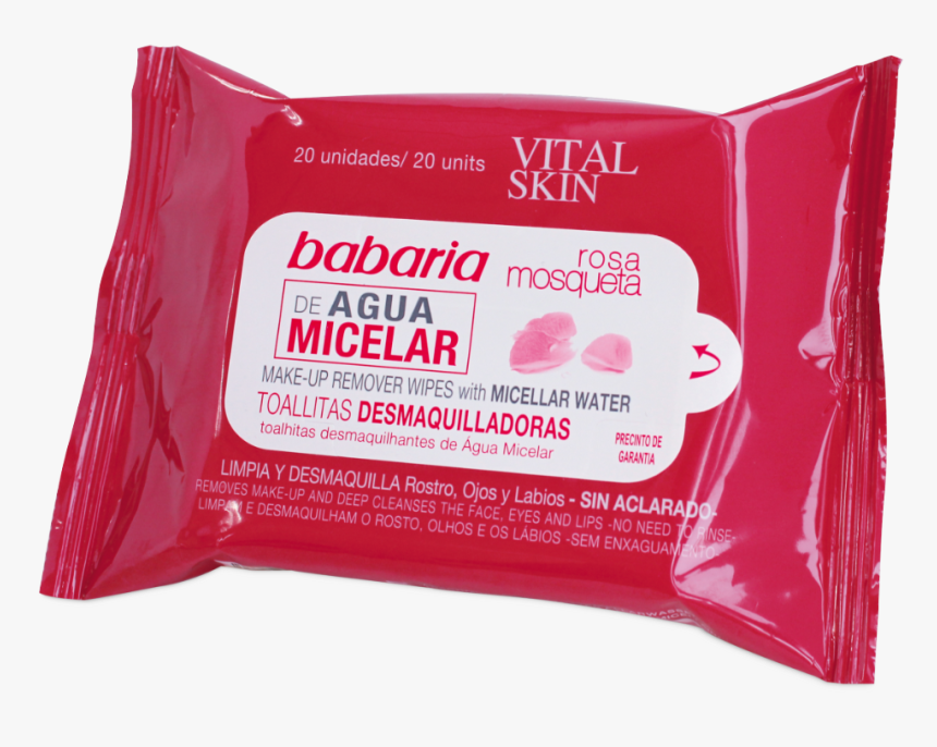 Toallitas De Agua Micelar De Rosa Mosqueta De Babaria - Toallas Con Agua Micelar Babaria, HD Png Download, Free Download