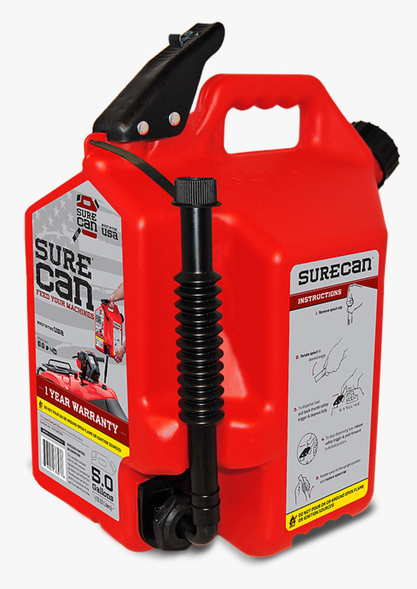 Surecan Sur50g1 Gas Can With Rotating Spout, HD Png Download, Free Download