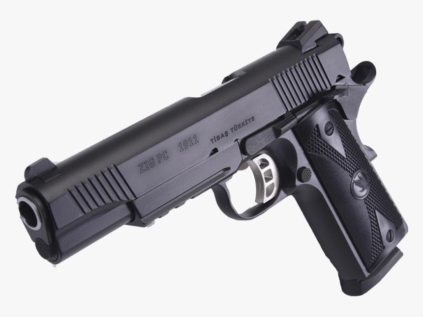 Zig Pc 1911 Black - Firearm, HD Png Download, Free Download