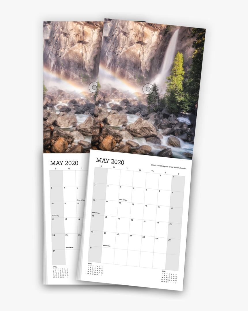 2 Pack Calendar Thumbnail - Waterfall, HD Png Download, Free Download