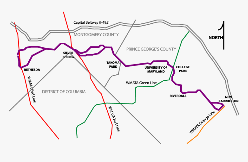 Washington Purple Line - Purple Line, HD Png Download, Free Download