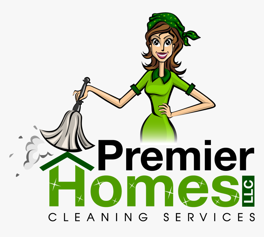Homes Service Premier Illustration Maid Cleaning Services - Cartoon, HD Png Download, Free Download