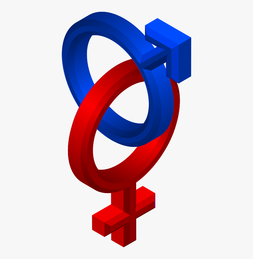 Male/female Symbols - Blue Male And Red Female, HD Png Download, Free Download