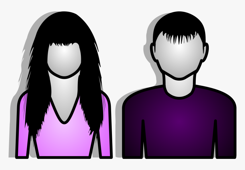 Transparent Man And Woman Clipart - Male & Female Icon, HD Png Download, Free Download