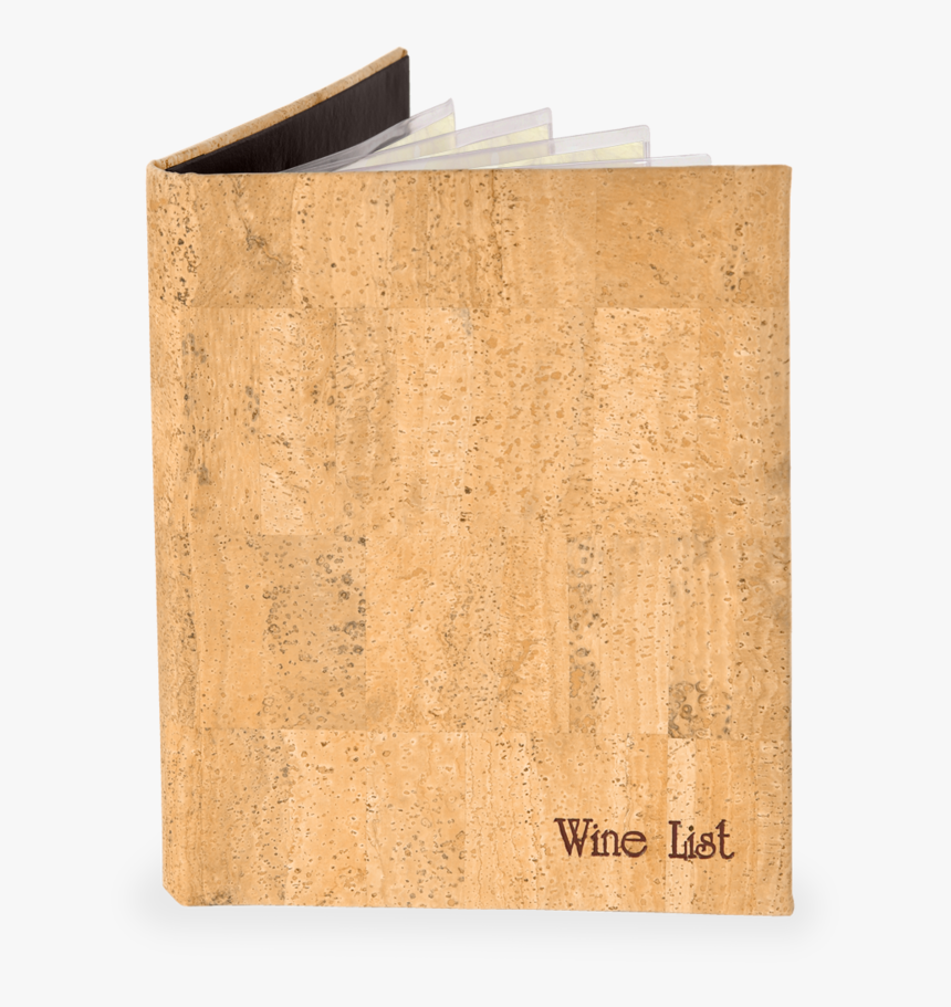 Genuine Cork Wine List Cover - Wine List Cover, HD Png Download, Free Download