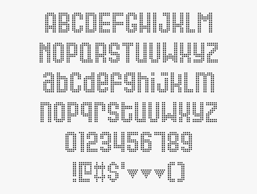 Queer Example - Dot Matrix Font Example, HD Png Download, Free Download