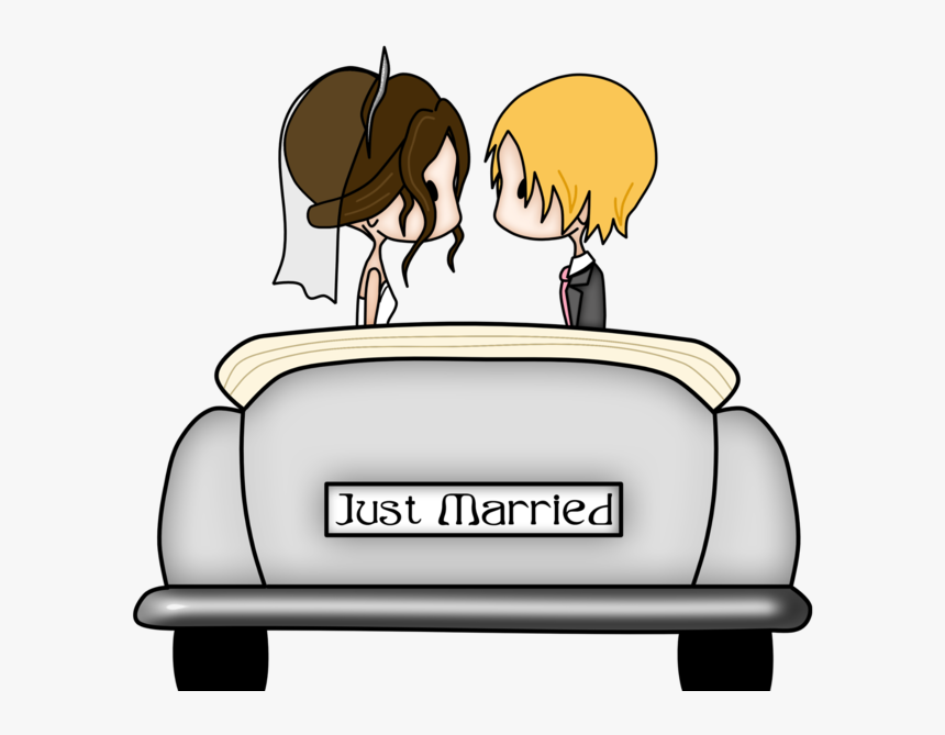 Just Married Car Clipart, HD Png Download, Free Download