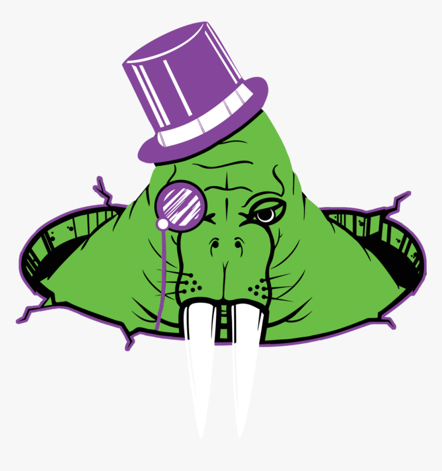 Cartoon Weed Leaf Png - Green Walrus, Transparent Png, Free Download