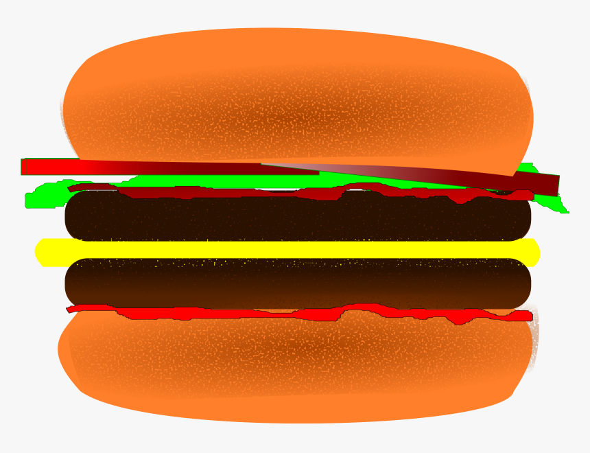 Hamburger Clip Arts - Hamburger, HD Png Download, Free Download