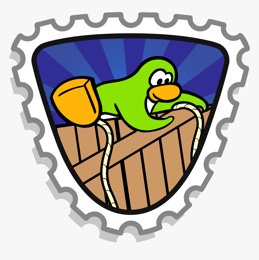 Club Penguin Rewritten Wiki - Club Penguin Construction Stamp, HD Png Download, Free Download