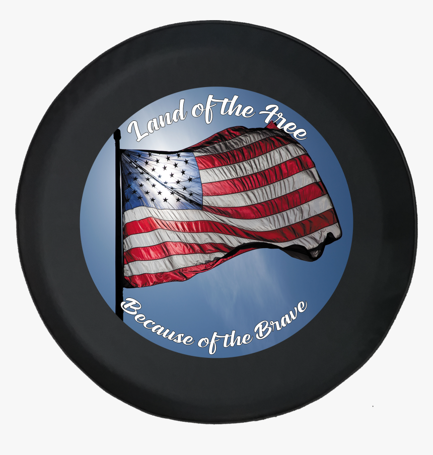 Waving American Flag In The Wind On Pole Spare Jeep - Islamic State Has Up To 18000 Terrorists, HD Png Download, Free Download