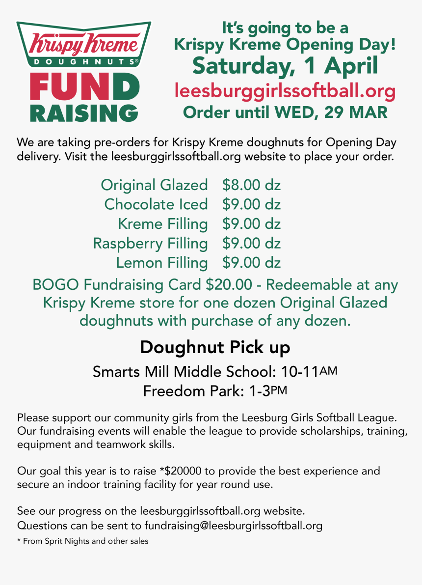 Krispy Kreme Fundraiser Prices How Do You Price A Switches 