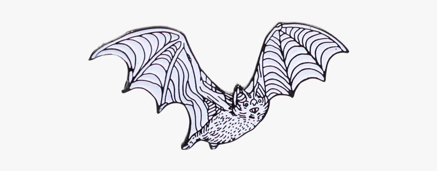 Derpy Bat Pin - Illustration, HD Png Download, Free Download