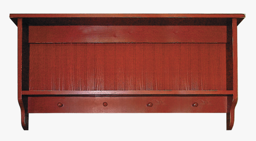 Shown In Old Burgundy With A Beadboard Back - Plywood, HD Png Download, Free Download