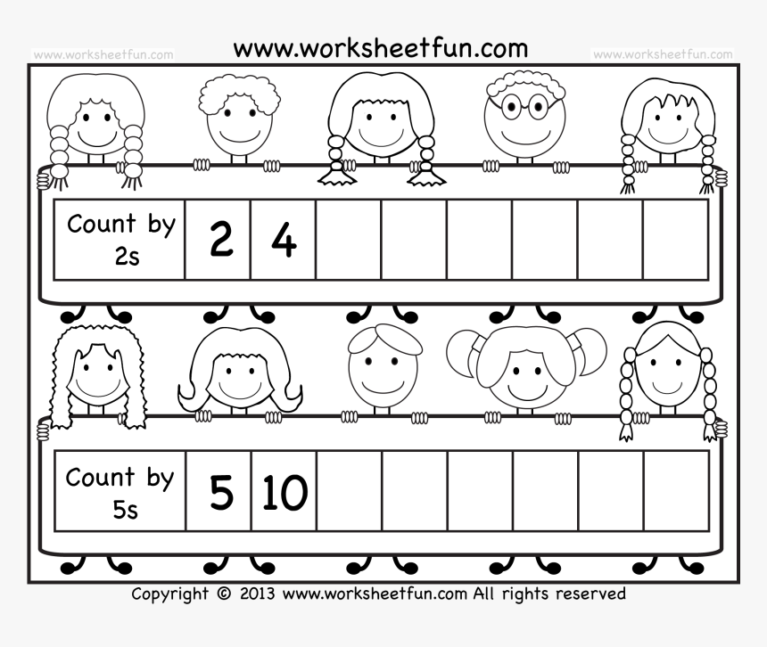skip counting in 5 s worksheet hd png download kindpng