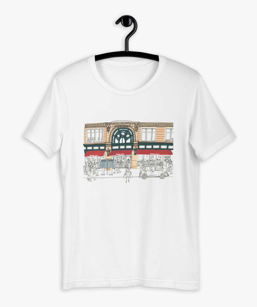 Susannah Trader Joes Mockup Front On Hanger White - T-shirt, HD Png Download, Free Download