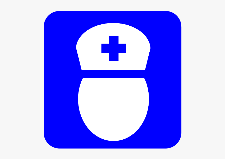 Blue Nurse Symbol - Simbol Perawat Kesehatan, HD Png Download, Free Download