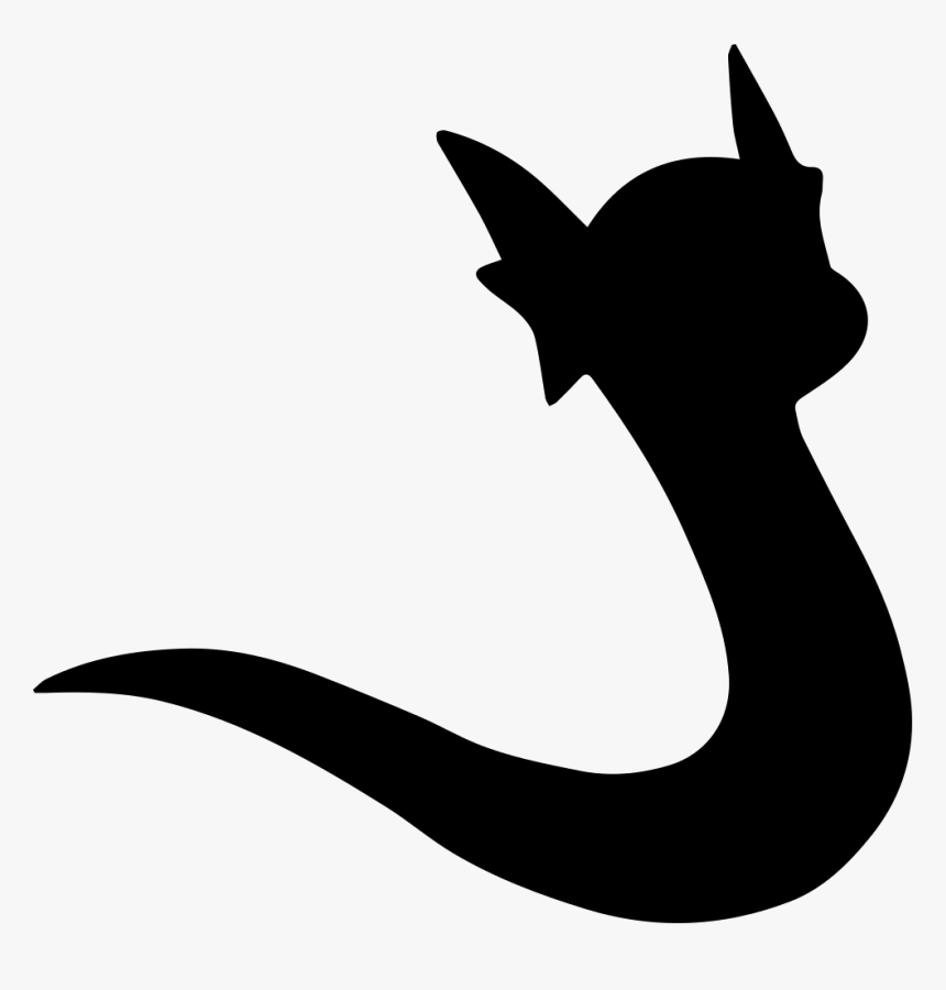 Dratini Silhouette, HD Png Download, Free Download