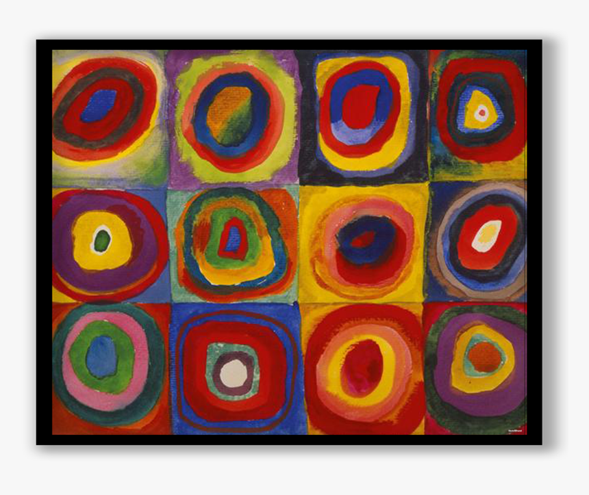 Color Study: Squares With Concentric Circles, HD Png Download, Free Download