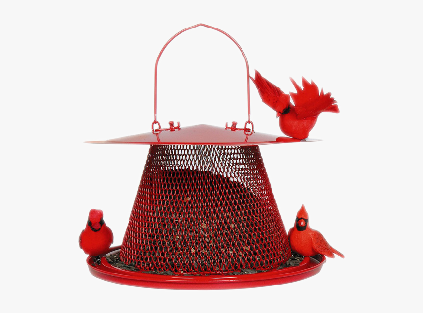 No/no Cardinal Red Bird Feeder, Metal, - Best Feeder For Cardinals And Bluejays, HD Png Download, Free Download